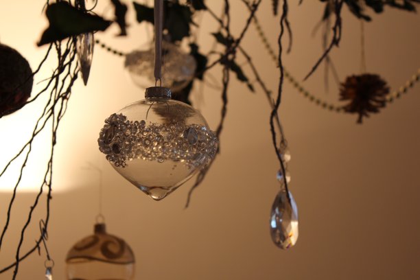 圣诞彩球装饰图片下载