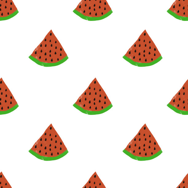西瓜切成的无缝图案图片下载