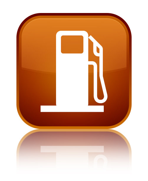 燃油分配器图标特殊棕色方形按钮图片下载