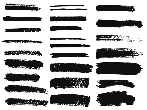 彩色垃圾条纹套装。图片下载