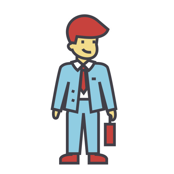 有案例、合作伙伴、业务支持、经理理念。线矢量图标。可编辑的中风。平面线性插图孤立在白色背景上图片下载