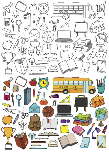 学校的设计元素图片下载