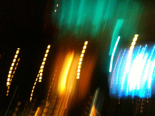 城市的模糊灯光图片下载