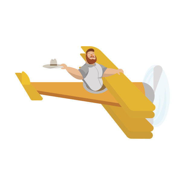 一张驾驶飞机的人带着螺旋桨的照片。飞、旅游、运输图片下载