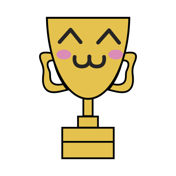 可爱可爱快乐奖品杯图片下载