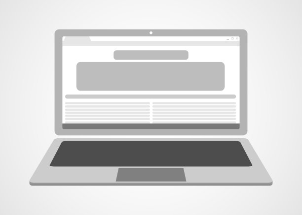 现代笔记本电脑与互联网浏览器开放隔离图片下载