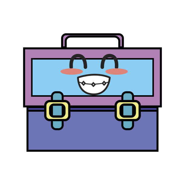 可爱有趣的手提箱设计图片下载