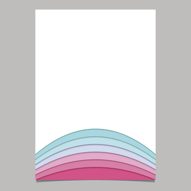 摘要宣传册模板由曲线条纹-矢量文档设计图片下载