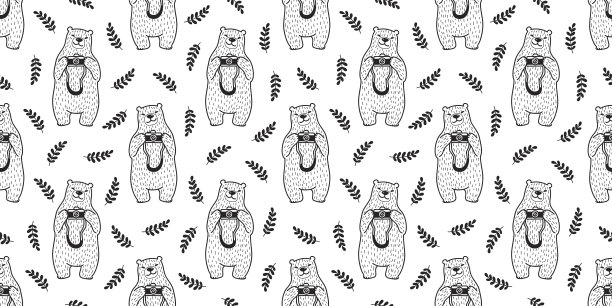 熊矢量图素材ID：308367978