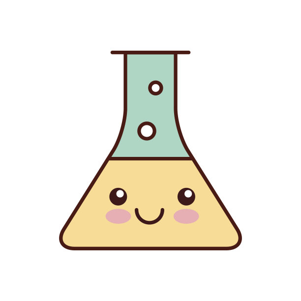 实验室试管测试卡哇伊性格图片下载