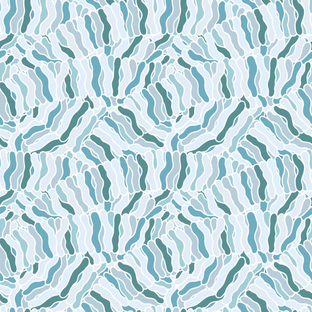 无缝抽象手绘波浪图案，波浪背景。图片下载