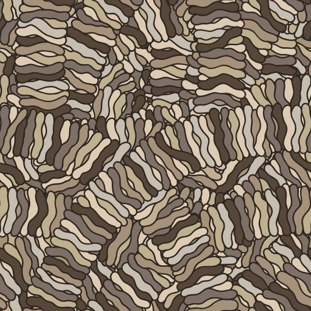 无缝抽象手绘波浪图案，波浪背景。图片下载