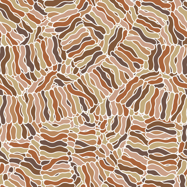 无缝抽象手绘波浪图案，波浪背景。图片下载