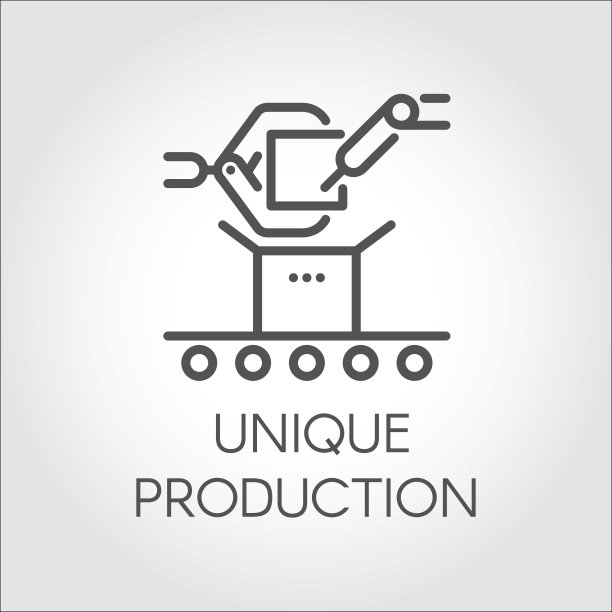 图标以线性风格的独特制作理念。不同项目的象形文字、按钮或信息图形元素图片下载