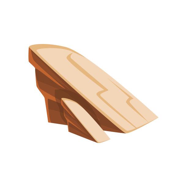 光滑的矿物石头，岩石在自然环境矢量插图图片下载