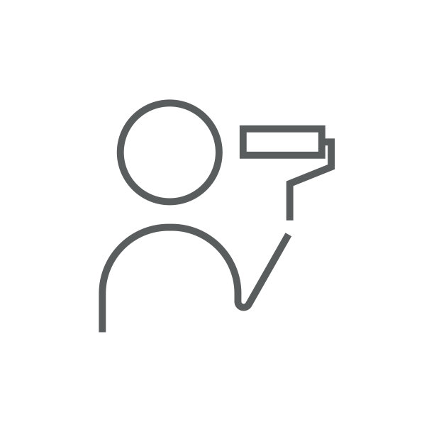 人画与滚轴线图标图片下载