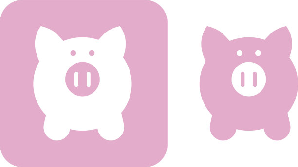 粉色储蓄罐图标图片下载