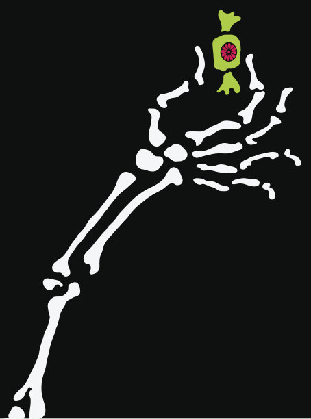 骨架的手臂糖果图片下载