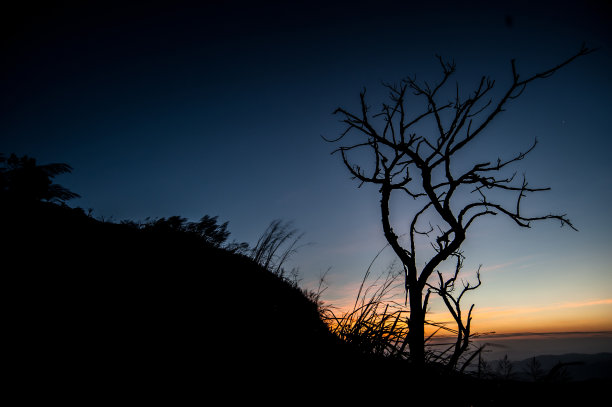 美丽的风景日落自然背景山和天空图片下载