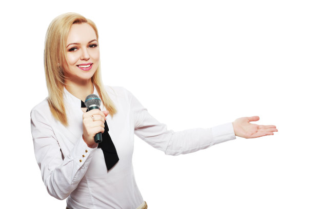 女人用麦克风图片下载