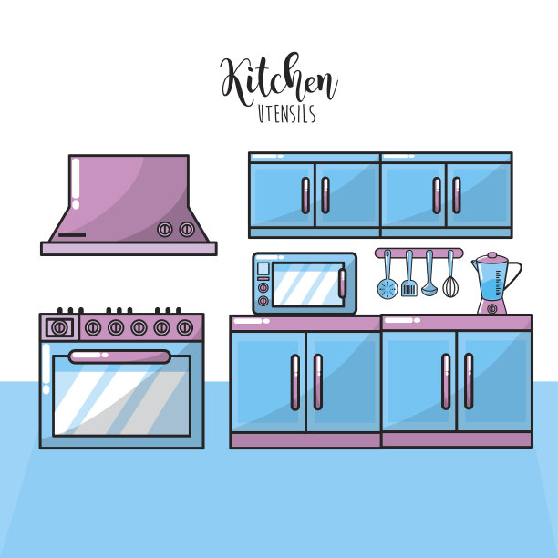 厨房用具传统物件元素图片下载