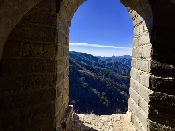 中国长城向外看图片下载