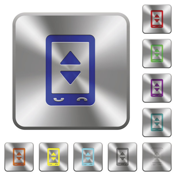 移动调整设置圆角方钢按钮图片下载