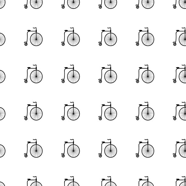 自行车轮子。自行车复古复古的图案背景图片下载