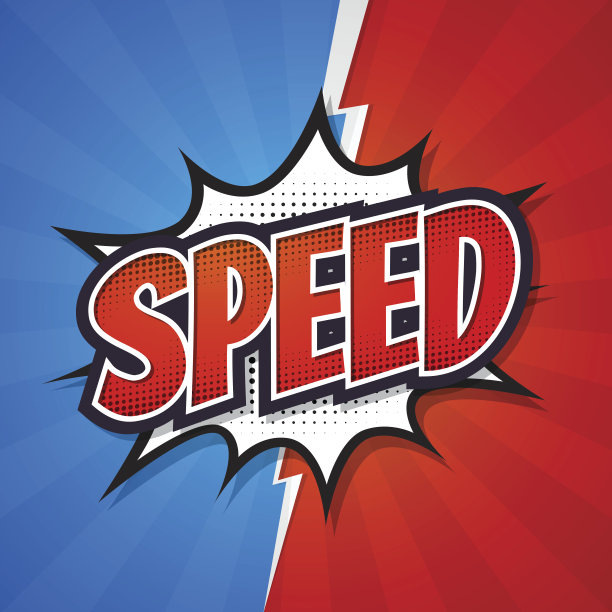 速度，漫画气泡元素设计。矢量插图。矢量插图。图片下载