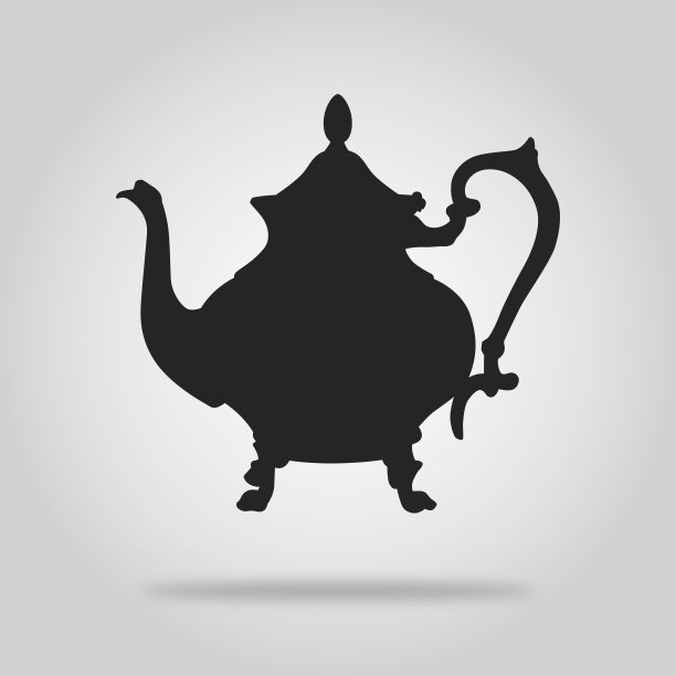 黑色茶壶图标4图片下载