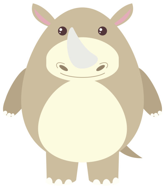 快乐的犀牛图片下载