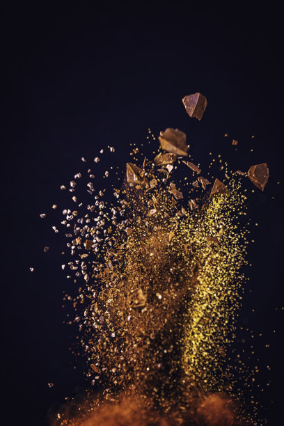 甜香料混合食物爆炸素材图片