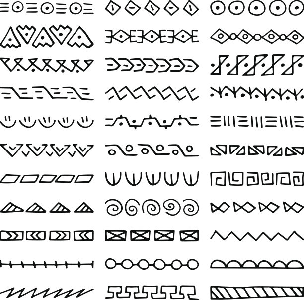 手绘矢量分法器的集合图片下载