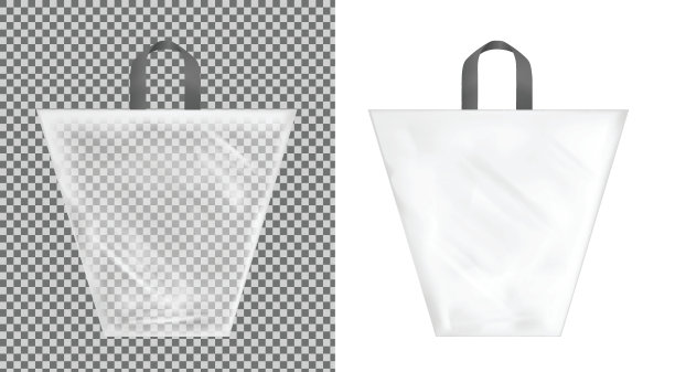透明塑料购物袋，带提手。包的玩具图片下载