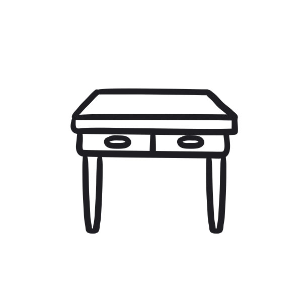 表与抽屉素描图标图片下载