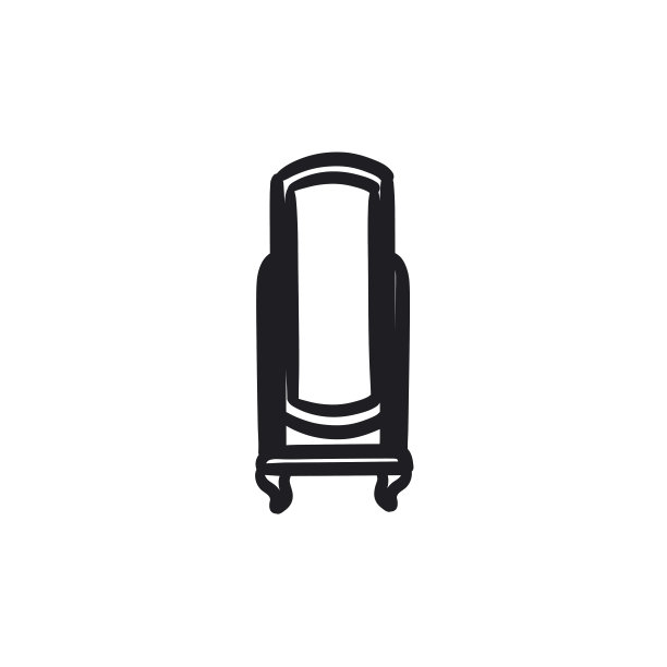 旋转镜上的立场草图图标图片下载