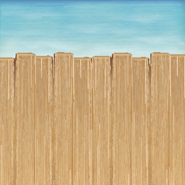 海水背景上的棕色木板图片下载