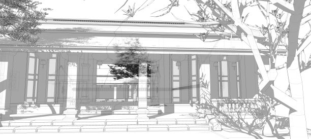 老越南复古/素描3D渲染图像图片下载