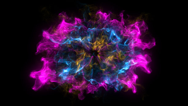 抽象背景与冲击波爆炸的黑色背景图片下载