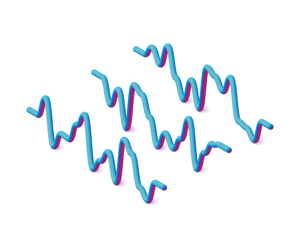 3D数字能量音效音乐均衡器。等距矢量插图。图片下载
