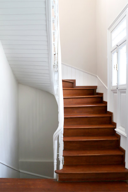 优雅的室内设计，扶手楼梯图片下载