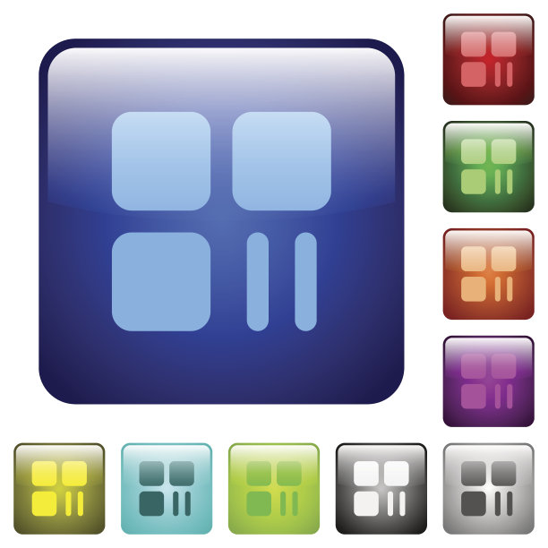 组件暂停颜色方块按钮图片下载