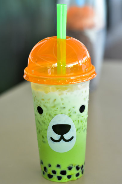 凉绿茶，塑料玻璃图片下载