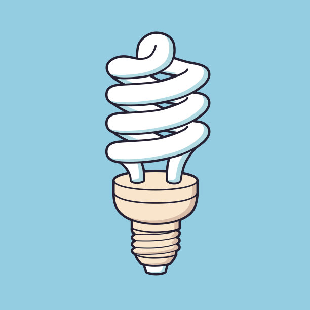 节能灯矢量。图片下载