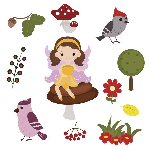 精灵与魔法设计元素图片下载