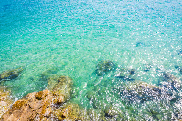 岩石和海素材图片