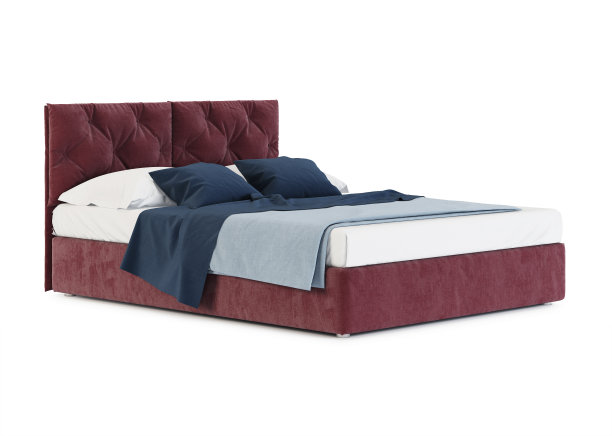 床孤立在白色背景上。3 d渲染。图片下载