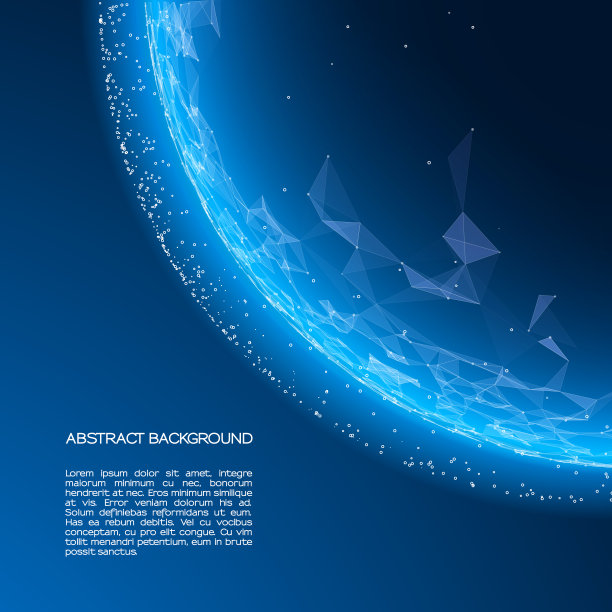 球体由点和线组成。抽象的全球网。矢量插图与彩色网格在黑暗的背景商业演示。未来地球各地。智能人工图片下载