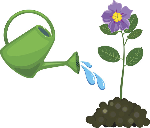 喷壶浇花图片下载