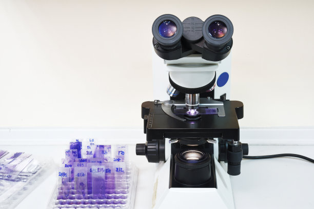 显微镜的特写镜头图片下载